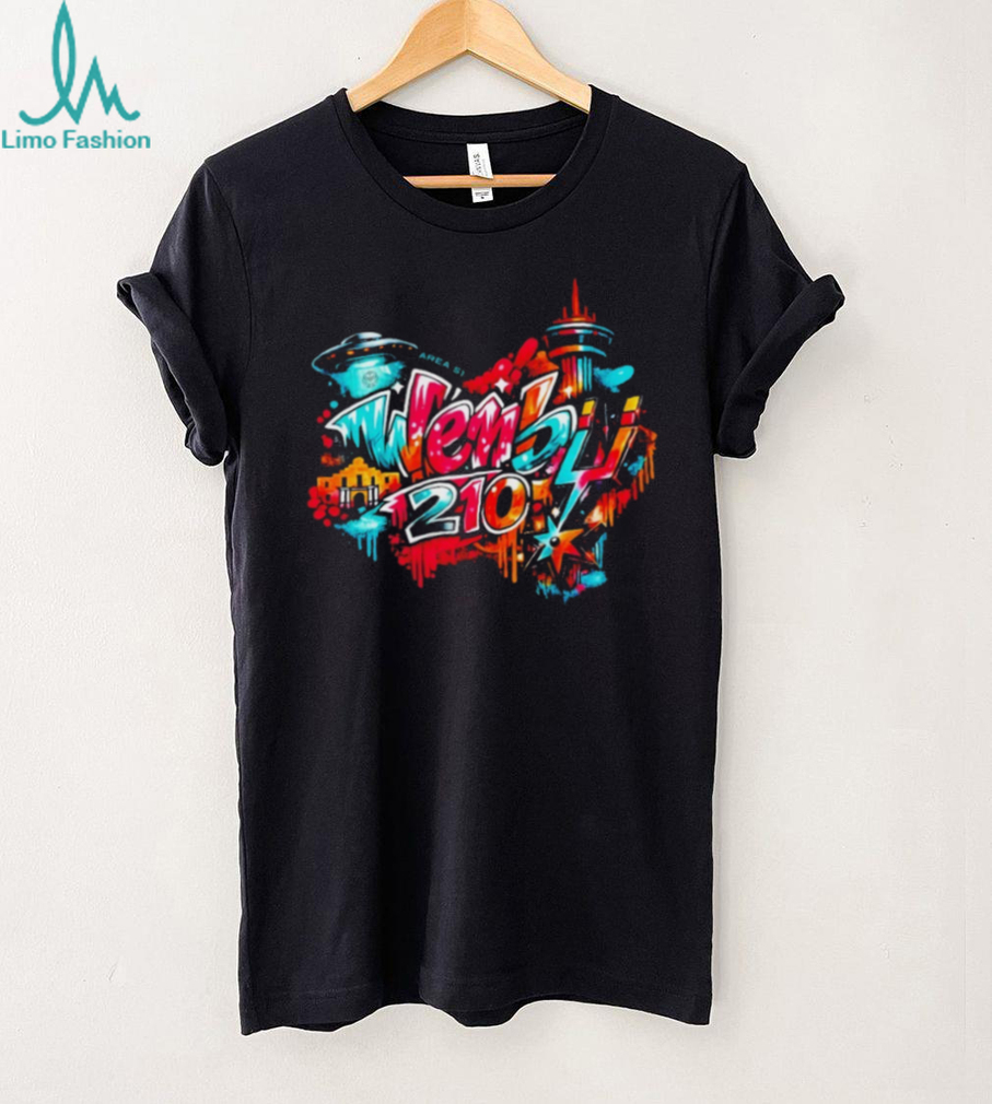 Wemby 210 San Antonio Graffiti Style Alien Basketball T Shirt Wemby 210 San Antonio Graffiti Style Alien Basketball T Shirt