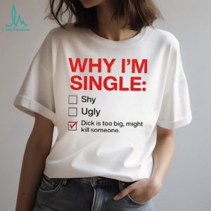 Why I am Single Checklist Funny Rude Novelty Joke T Shirt Why I am Single Checklist Funny Rude Novelty Joke T Shirt