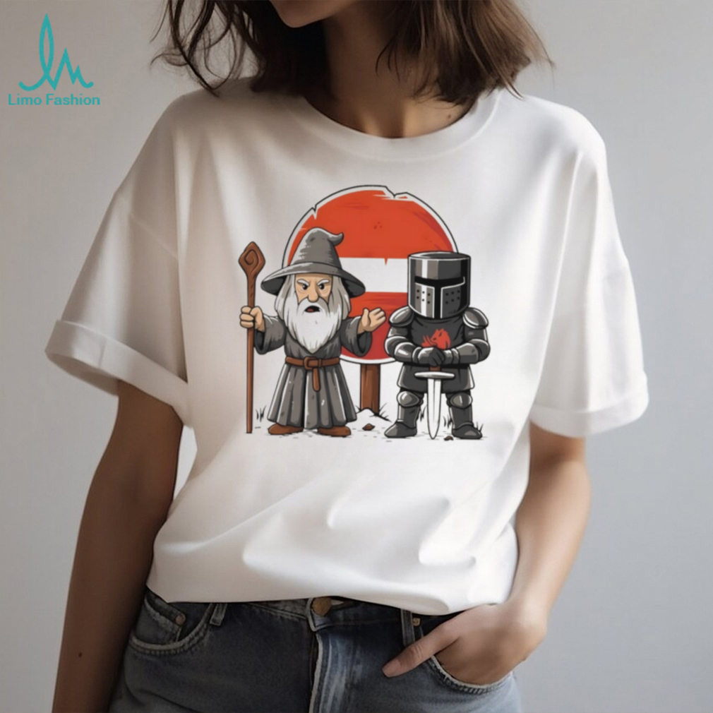 Wizard And Black Knight Fantasy Meme Road Sign Adventure T Shirt Wizard And Black Knight Fantasy Meme Road Sign Adventure T Shirt
