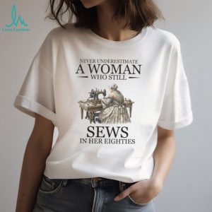 Woman Sewing Eighties Seamstress Quilting Hobby T Shirt