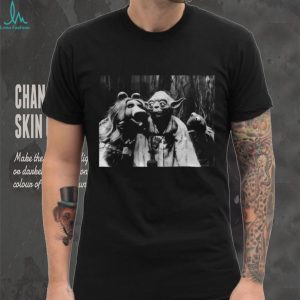 Yoda Miss Piggy and Kermit The Frog Cinematic Crossover T Shirt