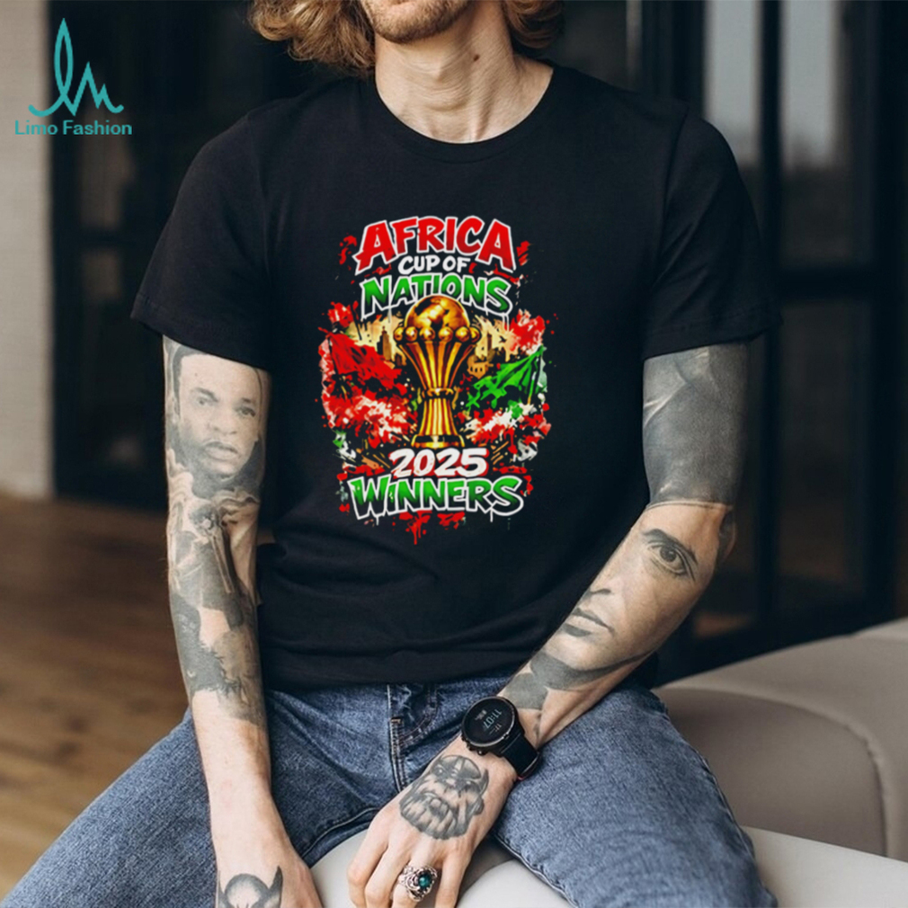 Africa Cup Of Nations 2025 Winners Soccer Trophy T Shirt Africa Cup Of Nations 2025 Winners Soccer Trophy T Shirt