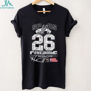 2025 2026 Western Conference Champions San Antonio Spurs signature shirt