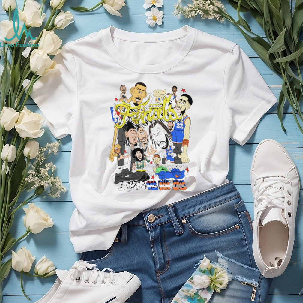 2026 NBA Finals Spurs vs Knicks caricature shirt 2026 NBA Finals Spurs vs Knicks caricature shirt