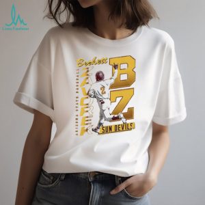 Arizona State Sun Devils Baseball Beckett Zavorke BZ number illustration shirt