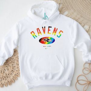 Baltimore Ravens Pride Month Rainbow logo shirt