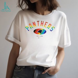 Carolina Panthers Pride Month Rainbow logo shirt