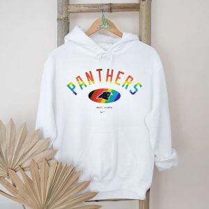 Carolina Panthers Pride Month Rainbow logo shirt