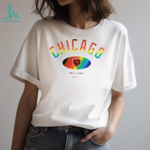 Chicago Bears Pride Month Rainbow logo shirt