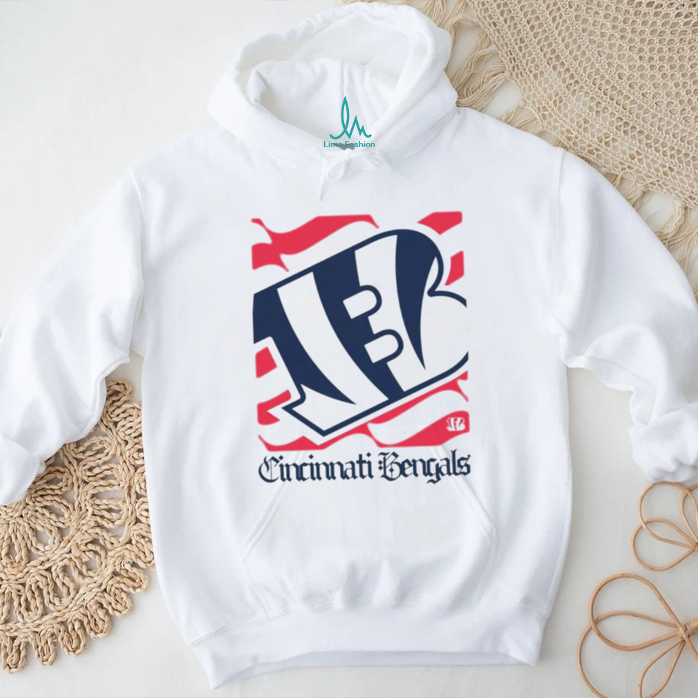 Cincinnati Bengals American 250th Flag Heritage Wordmark shirt Cincinnati Bengals American 250th Flag Heritage Wordmark shirt