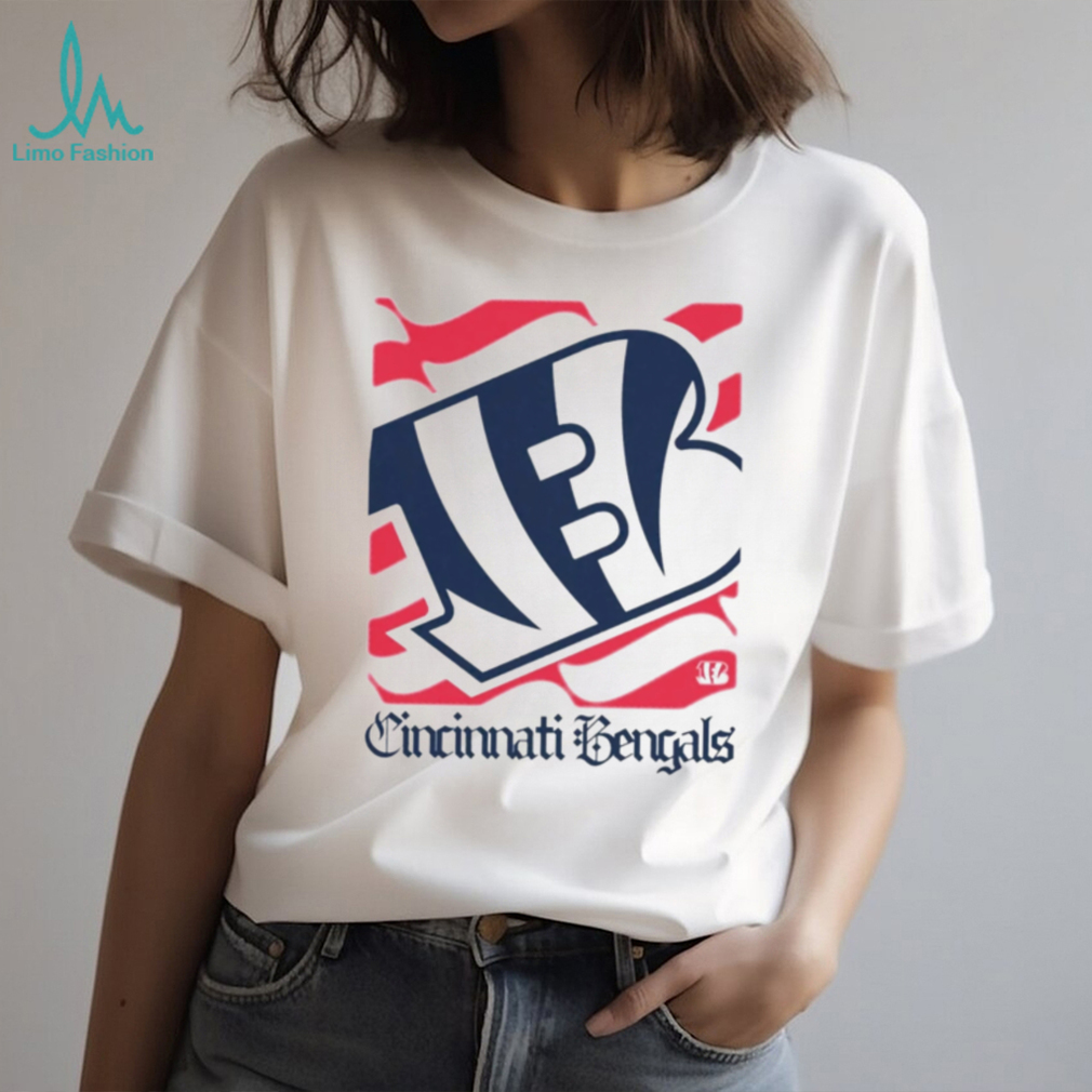 Cincinnati Bengals American 250th Flag Heritage Wordmark shirt Cincinnati Bengals American 250th Flag Heritage Wordmark shirt