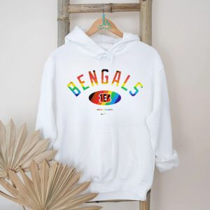 Cincinnati Bengals Pride Month Rainbow logo shirt