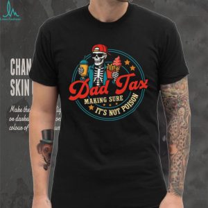 Dad Tax Funny Skeleton Eating Fast Food Personalized Shirt