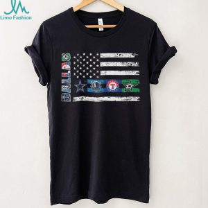 Dallas Sports Team American Flag Pride Shirt