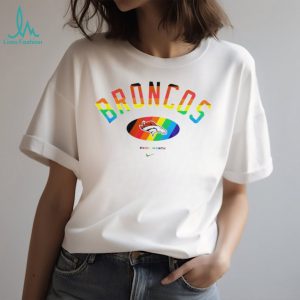 Denver Broncos Pride Month Rainbow logo shirt
