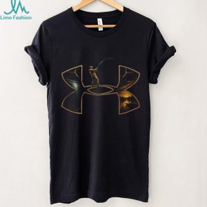Fisherman Angler Sunset Lake Landscape Silhouette Graphic Shirt