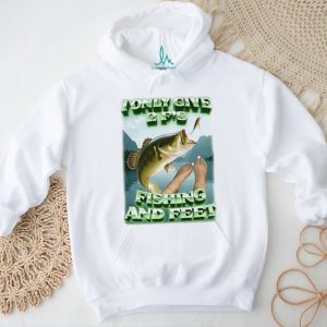 I only give 2 F’s fishing and feet funny fish illustration shirt
