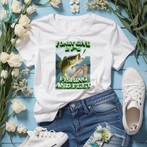 I only give 2 F’s fishing and feet funny fish illustration shirt