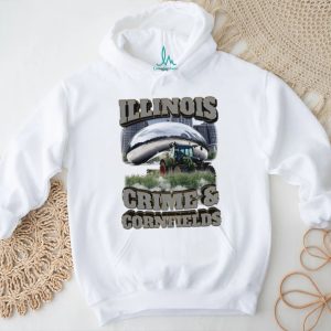 Illinois crime and cornfields text with Cloud Gate sculpture photo shirt