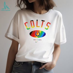 Indianapolis Colts Pride Month Rainbow logo shirt