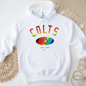 Indianapolis Colts Pride Month Rainbow logo shirt