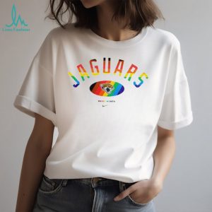 Jacksonville Jaguars Pride Month Rainbow logo shirt