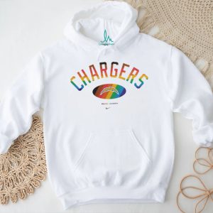 Los Angeles Chargers Pride Month Rainbow logo shirt