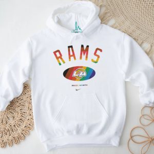 Los Angeles Rams Pride Month Rainbow logo shirt