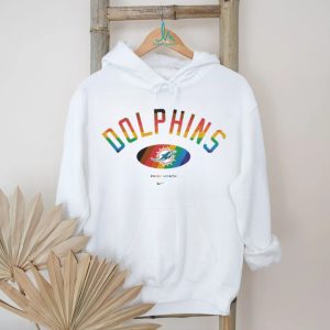 Miami Dolphins Pride Month Rainbow logo shirt