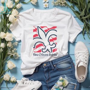 New Orleans Saints American 250th Flag Heritage Wordmark shirt