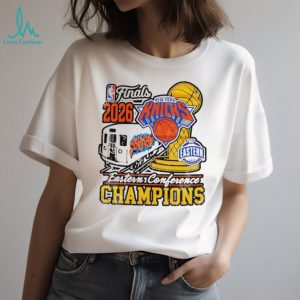 New York 2026 Eastern Conference Champions train graphic shirt