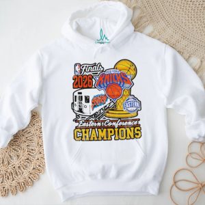 New York 2026 Eastern Conference Champions train graphic shirt