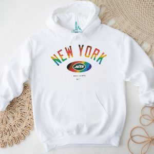 New York Jets Pride Month Rainbow logo shirt