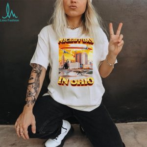 Nicest day in Ohio cityscape scene graphic shirt