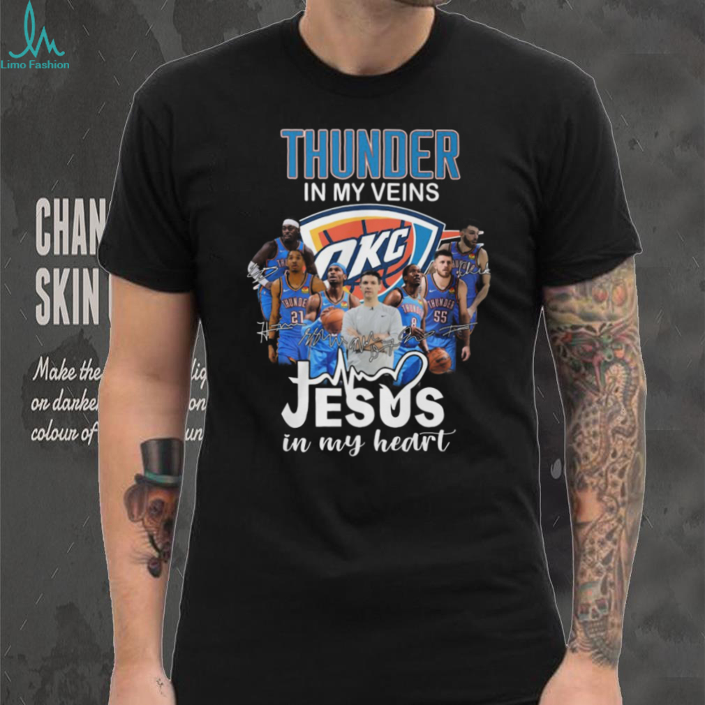 Oklahoma City Thunder Basketball Jesus In My Heart Faith Shirt Oklahoma City Thunder Basketball Jesus In My Heart Faith Shirt