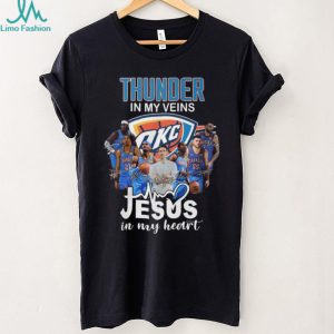 Oklahoma City Thunder Basketball Jesus In My Heart Faith Shirt