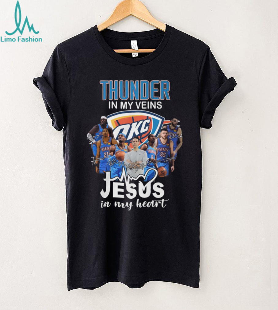 Oklahoma City Thunder Basketball Jesus In My Heart Faith Shirt Oklahoma City Thunder Basketball Jesus In My Heart Faith Shirt
