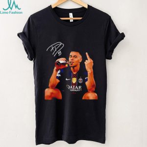 Paris Saint Germain Desire Doue Middle finger signature shirt