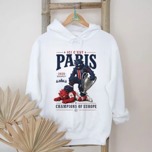 Paris Saint Germain beat Arsenal ici c’est Paris Champions of Europe 2026 Budapest mascot shirt