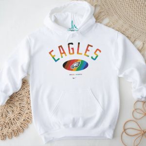 Philadelphia Eagles Pride Month Rainbow logo shirt