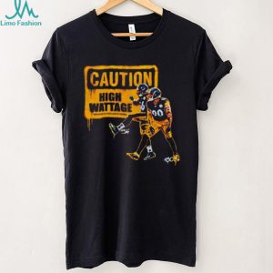 Pittsburgh Steelers Caution High Wattage will result in a sack and of fumble shirt