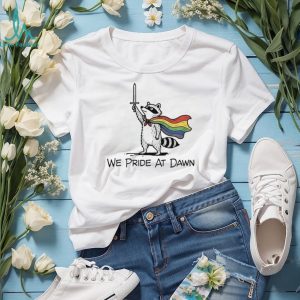 Raccoon we pride at dawn shirt