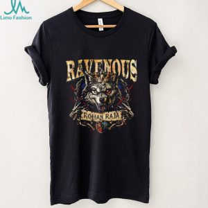 Ravenous Rohan Raja wolf wearing crown illustration shirt