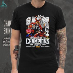 San Antonio Spurs Basketball Western Conference Finals Champions 2026 mascot shirt