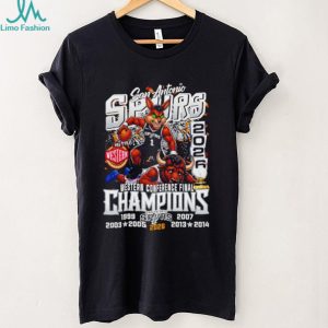 San Antonio Spurs Basketball Western Conference Finals Champions 2026 mascot shirt