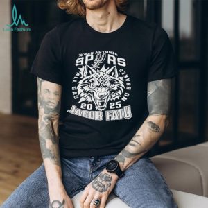 San Antonio Spurs Jacob Fatu 2025 wolf graphic shirt