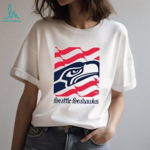 Seattle Seahawks American 250th Flag Heritage Wordmark shirt