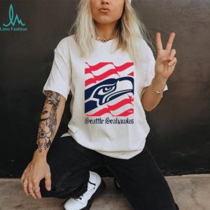 Seattle Seahawks American 250th Flag Heritage Wordmark shirt