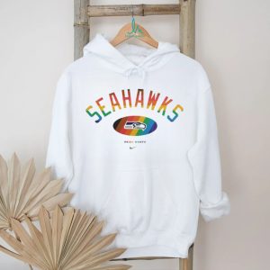 Seattle Seahawks Pride Month Rainbow logo shirt