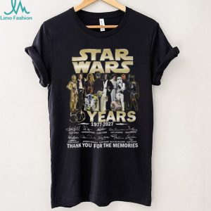 Star Wars 50 Years Anniversary Thank You Memories Shirt